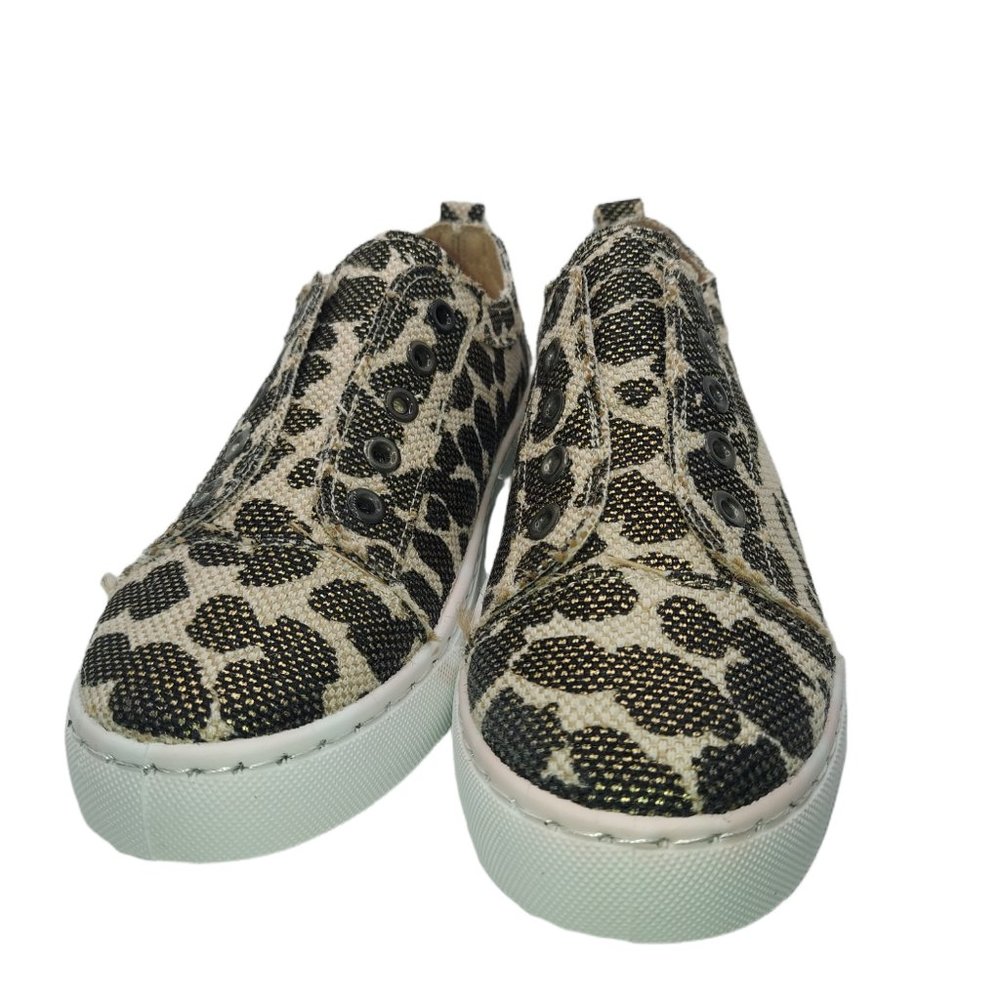Bamboo Leopard Canvas No Lace Slip on Loafer Women's Size 5 1/2